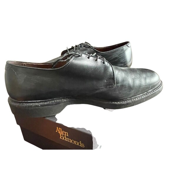 $425 Allen Edmonds Men 10.5 C Globetrotter Black Leather Dress DERBY Shoes USA